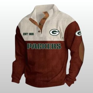 Packers Football EST 1919 Stand Up Collar Sweatshirt 1