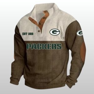 Packers Football EST 1919 Stand Up Collar Sweatshirt 2