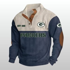 Packers Football EST 1919 Stand Up Collar Sweatshirt