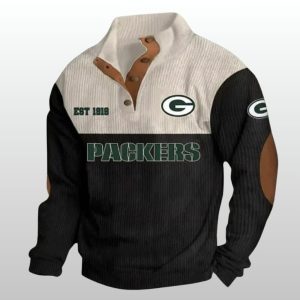 Packers Football EST 1919 Stand Up Collar Sweatshirt 4