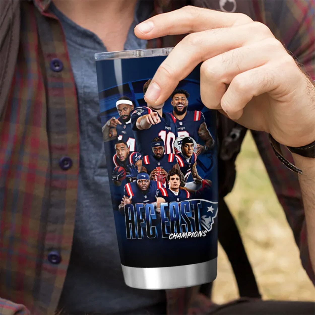 Patriots 2025 AFC East Champions Tumbler Cup Patriots 2025 AFC East Champions Tumbler Cup