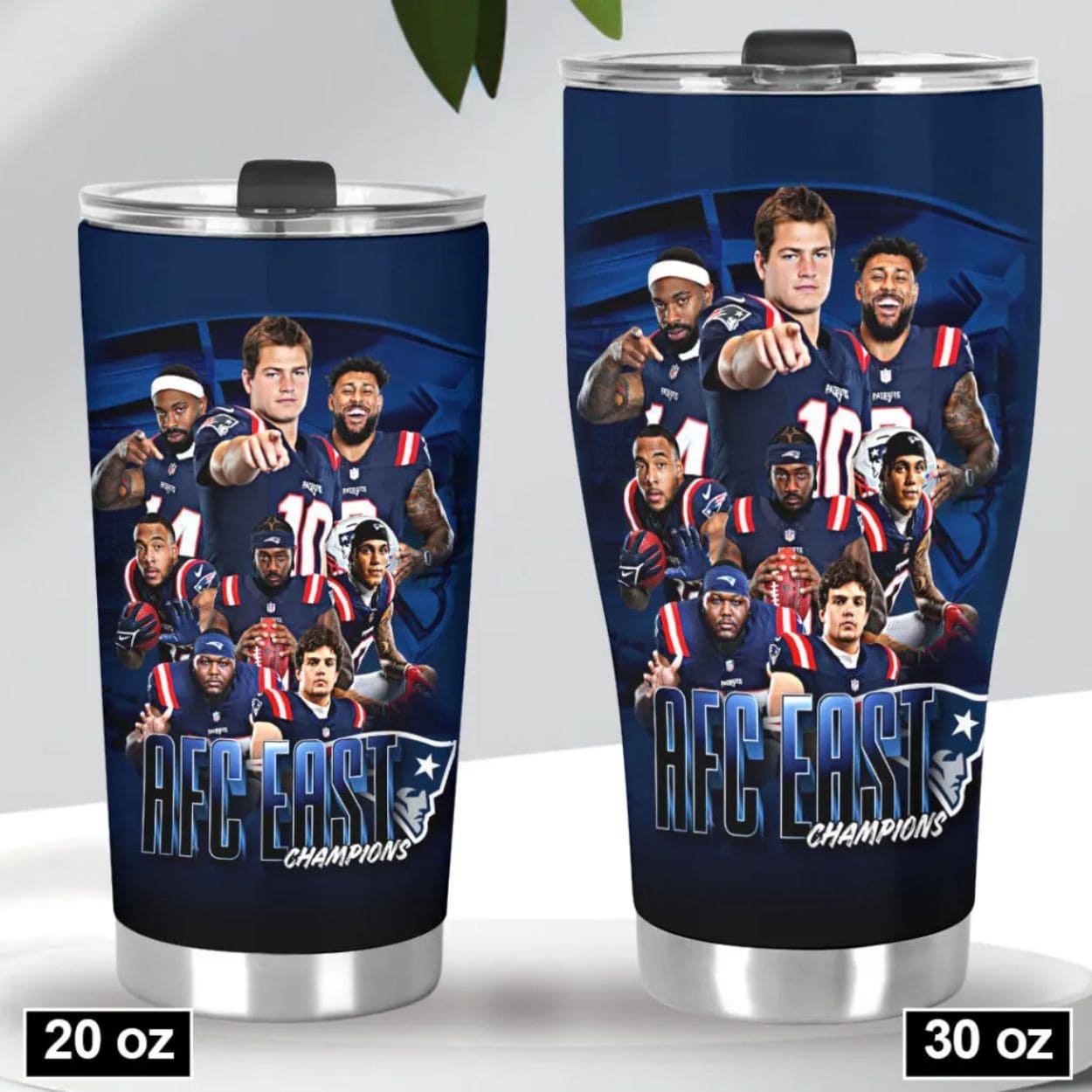 Patriots 2025 AFC East Champions Tumbler Cup Patriots 2025 AFC East Champions Tumbler Cup