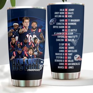 Patriots 2025 AFC East Champions Tumbler Cup