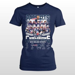 Patriots 2025 AFC East Division Champions Signature Shirt 1