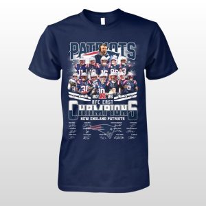 Patriots 2025 AFC East Division Champions Signature Shirt
