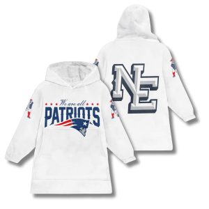 Patriots 2025 Rivalries Storm Blue Blanket Hoodie 1