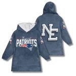 Patriots 2025 Rivalries Storm Blue Blanket Hoodie
