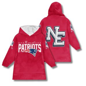 Patriots 2025 Rivalries Storm Blue Blanket Hoodie 2