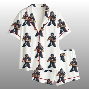 Patriots Football Drake Maye Pajama Set 1