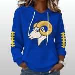 Rampage Rams Football Print Waffle Hoodie