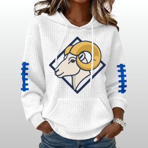 Rampage Rams Football Print Waffle Hoodie 2