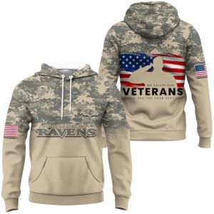 Ravens We Saltute Our Veterans 2025 Hoodie
