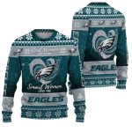 Real Women Love Football Smart Women Love The Eagles Ugly Christmas Sweater