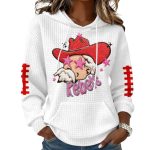 Rebels Football Print Waffle Fabric Hoodie