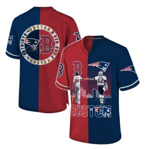 Red Sox Ortiz And Patriots Brady Boston Jersey 1