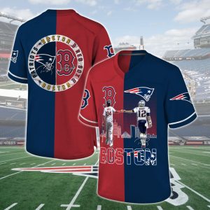 Red Sox Ortiz And Patriots Brady Boston Jersey