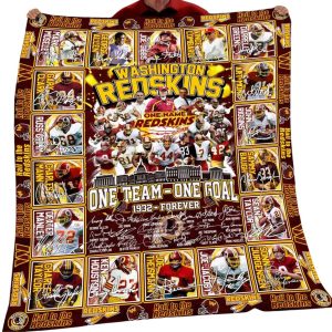 Redskins One Team One Goal 1932 Forever Blanket 1