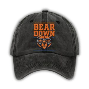 Retro Good Better Best Bear Down Print Baseball Cap 1