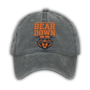 Retro Good Better Best Bear Down Print Baseball Cap 2