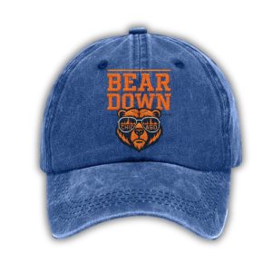 Retro Good Better Best Bear Down Print Baseball Cap 3