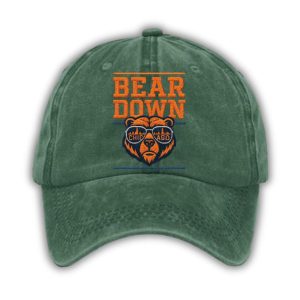 Retro Good Better Best Bear Down Print Baseball Cap 4