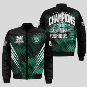 Saskatchewan Roughriders 2025 Grey Cup Champions Bomber Jacket 1