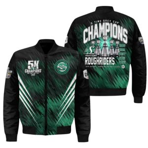 Saskatchewan Roughriders 2025 Grey Cup Champions Bomber Jacket