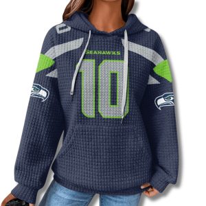 Seattle Seahawks Cooper Kupp 10 Waffle Hoodie 1
