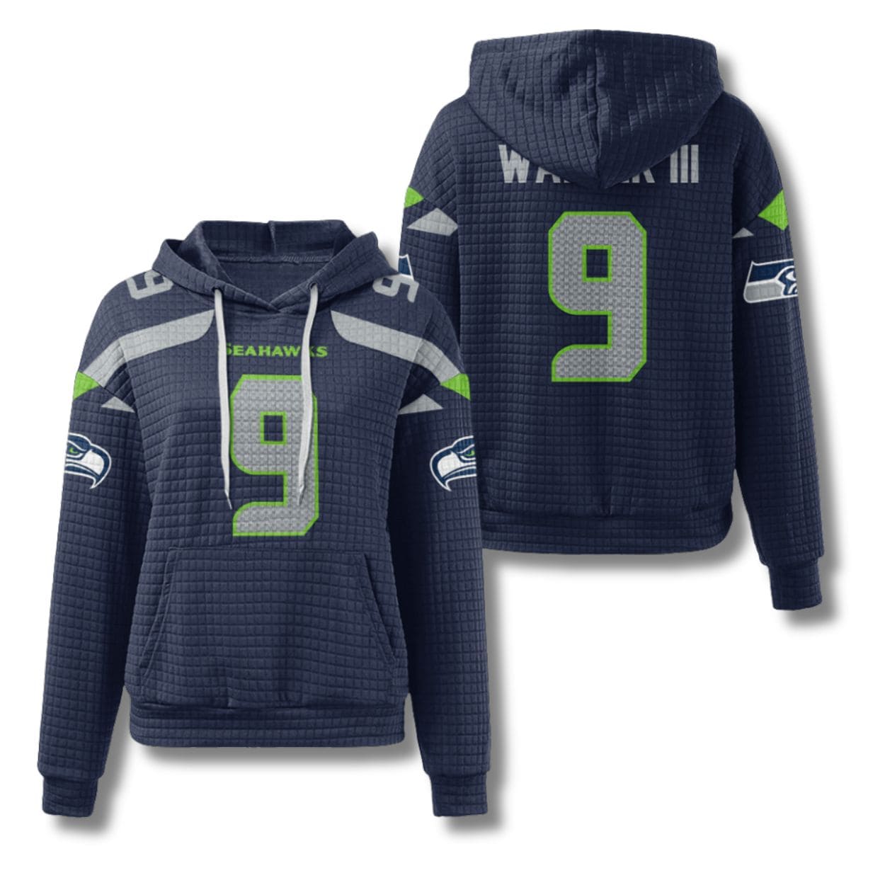Seahawks Walker III 9 Waffle Hoodie Seahawks Walker III 9 Waffle Hoodie