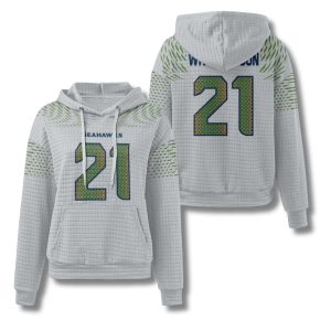 Seattle Seahawks Witherspoon 21 Waffle Hoodie 2
