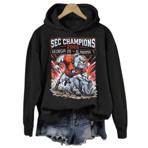 Sec Champions 2025 Georgia 28 Alabama 7 Sweatshirt 1