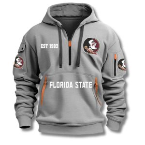 Seminoles Football EST 1902 Quarter Zip Hoodie 4