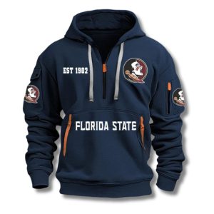 Seminoles Football EST 1902 Quarter Zip Hoodie 5