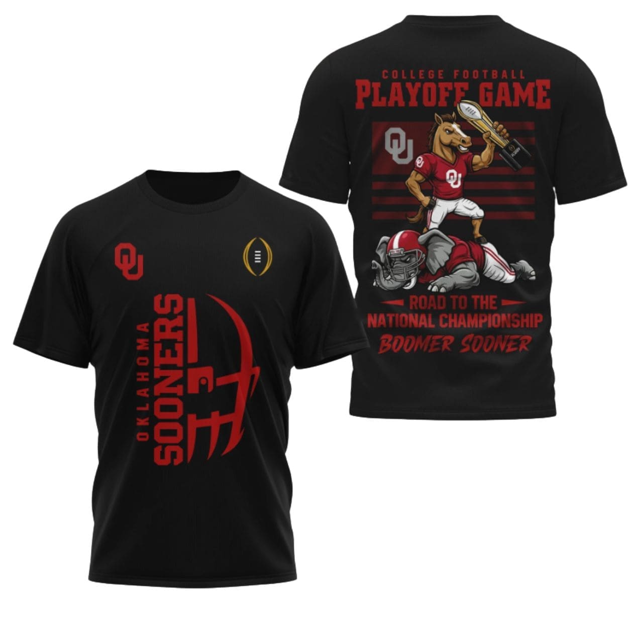 Sooners Football Road To The National Championship 2025 Boomer And Sooner Shirt Sooners Football Road To The National Championship 2025 Boomer And Sooner Shirt