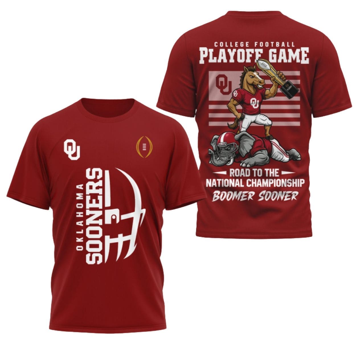 Sooners Football Road To The National Championship 2025 Boomer và Sooner Shirt 2 Sooners Football Road To The National Championship 2025 Boomer và Sooner Shirt 2