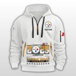 Steelers 2025 AFC North Division Champions Quarter Zip Hoodie