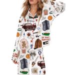 Steve Harrington Inspired Silky Satin Pajama Set