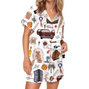 Steve Harrington Inspired Silky Satin Pajama Set 2