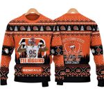 Tee Higgins Don't Mess With Bengals Fan Christmas Ugly Sweater