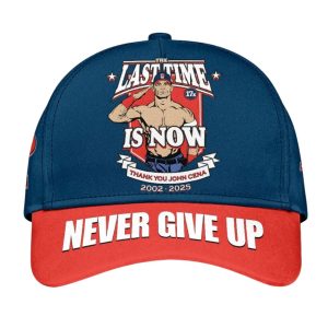 Thank you John Cena 2002 2025 Never Give Up Classic Cap