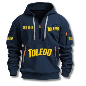 Toledo Football EST 1917 Quarter Zip Hoodie 1