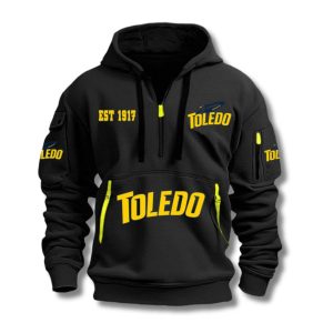 Toledo Football EST 1917 Quarter Zip Hoodie 2