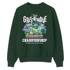 Tulane Green Wave American Championship December 5 2025 Shirt 1