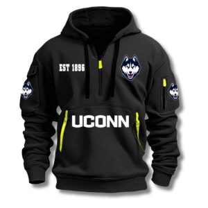 Uconn Football EST 1896 Quarter Zip Hoodie 2