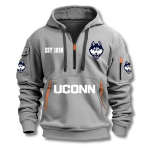 Uconn Football EST 1896 Quarter Zip Hoodie 3