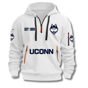 Uconn Football EST 1896 Quarter Zip Hoodie