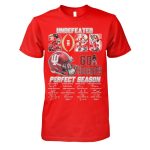 Undefeated 2025 Perfect Season Go Hoosiers Signature Shirt