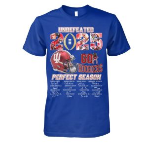 Undefeated 2025 Perfect Season Go Hoosiers Signature Shirt 2