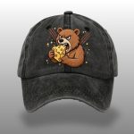 Unisex Bears Eating Cheese Football Lover Hat