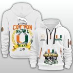 2025 Hurricanes Cotton Bowl Champions Quarter Zip Hoodie
